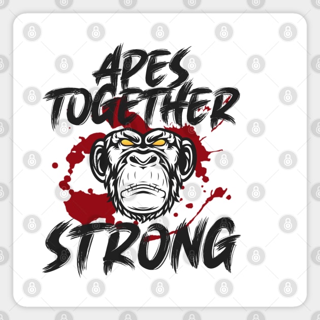 APES TOGETHER STRONG #1 V3 Magnet by RickTurner